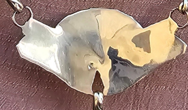 Vintage Zuni Necklace Sterling Silver Native American Petit Point W/Matching Earrings Rare