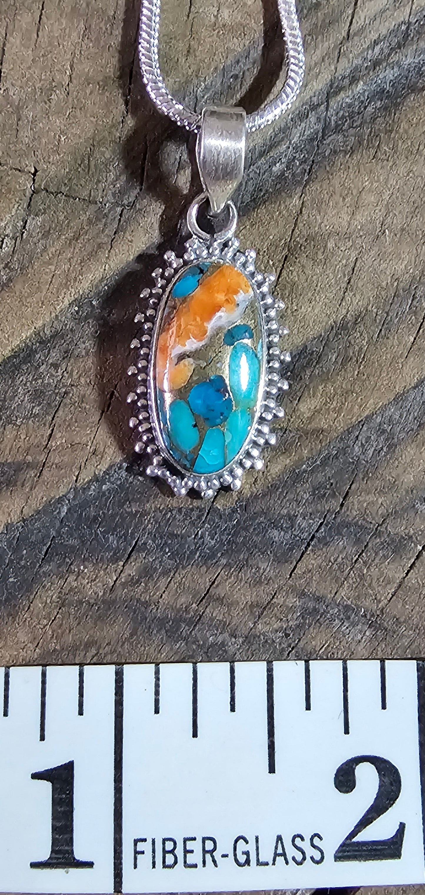 Spiny Oyster Sterling Silver Pendant