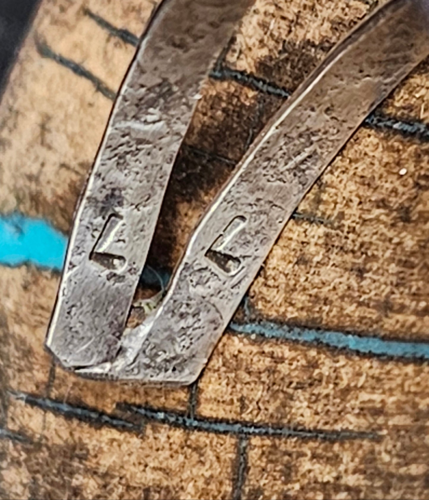 Vintage Navajo Branch Coral & Sterling Silver Cuff Stamped LL