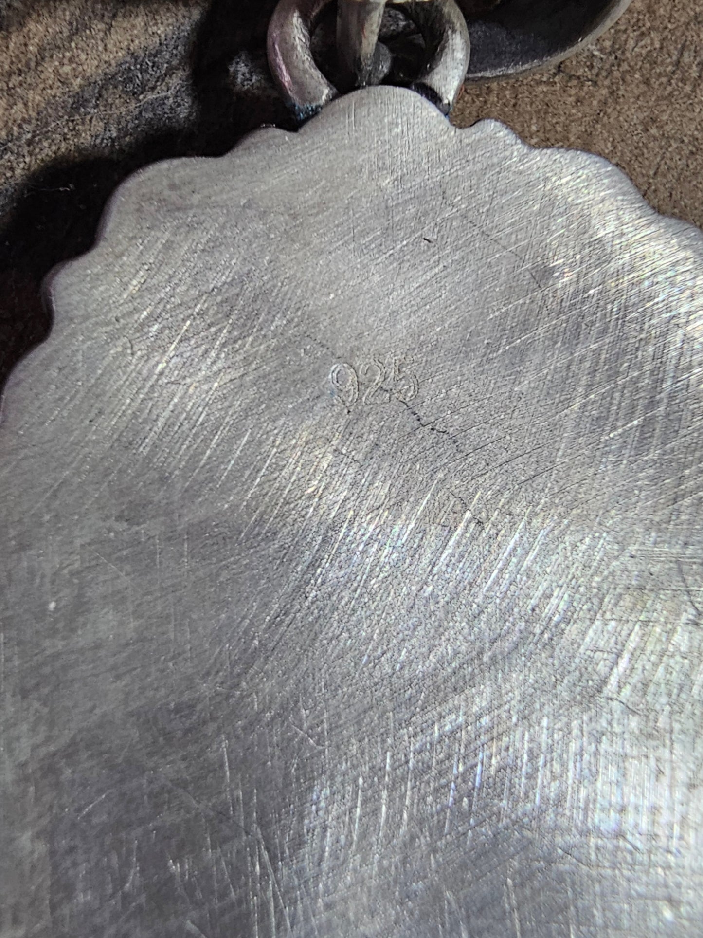 Lime Green Opal and Black Onyx Pendant in Brushed Sterling SIlver