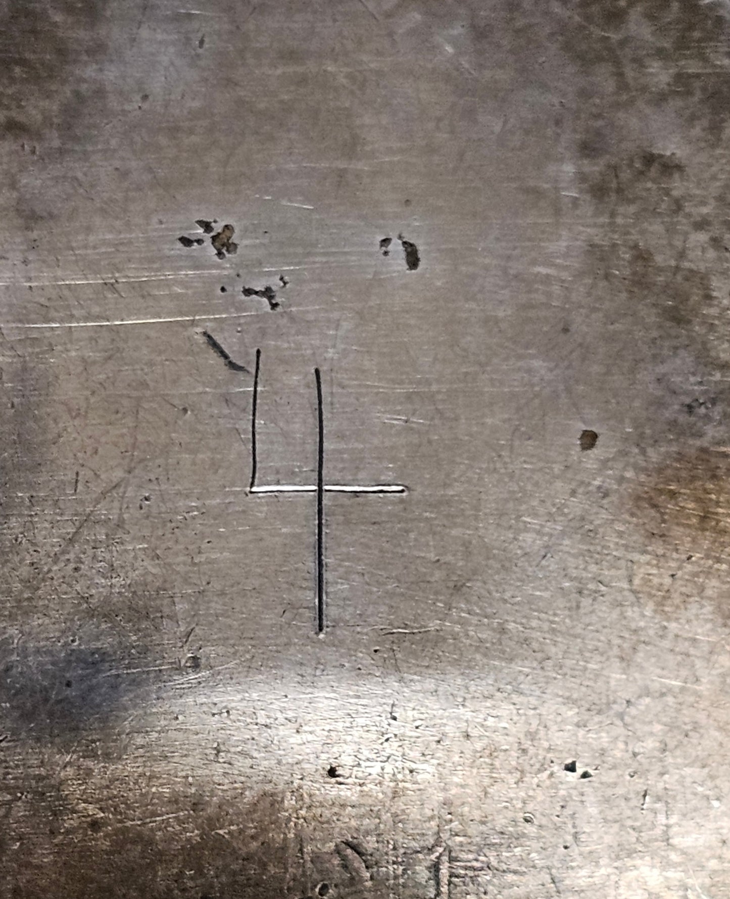 Vintage Navajo Cuff Sterling Silver & Turquoise Trading Post Mark