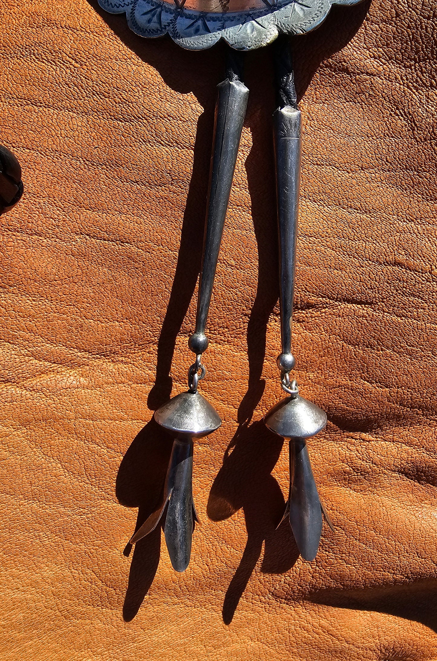 Bucking Bronc Rider Bolo Tie Vintage Diablo Manufacting Company Sterling Silver