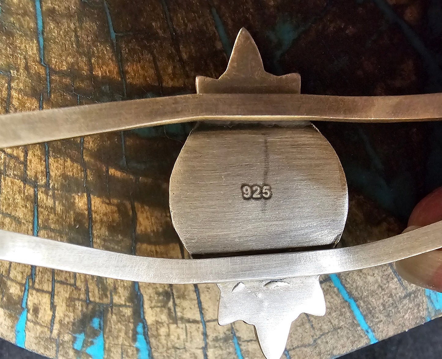 Sterling Silver Cuff with Floral Design Southwestern