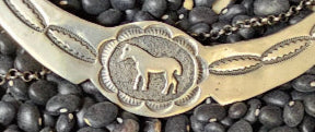 Emerson Kinsel Sterling Silver Horse Necklace Native American Navajo