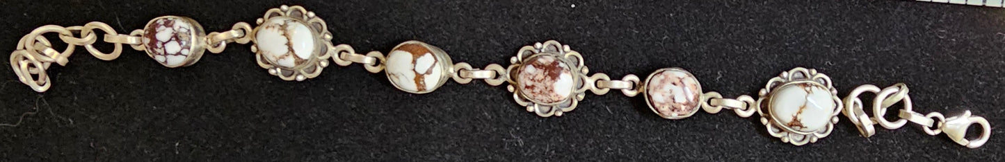 Wild Horse & Sterling Silver Bracelet