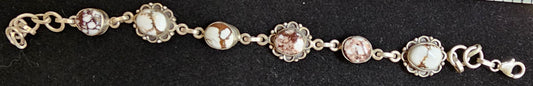 Wild Horse & Sterling Silver Bracelet