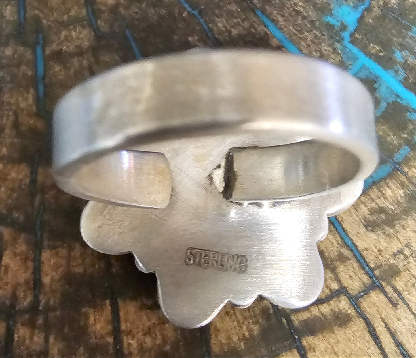 Red Coral Ring and Sterling Silver Ring Adjustable