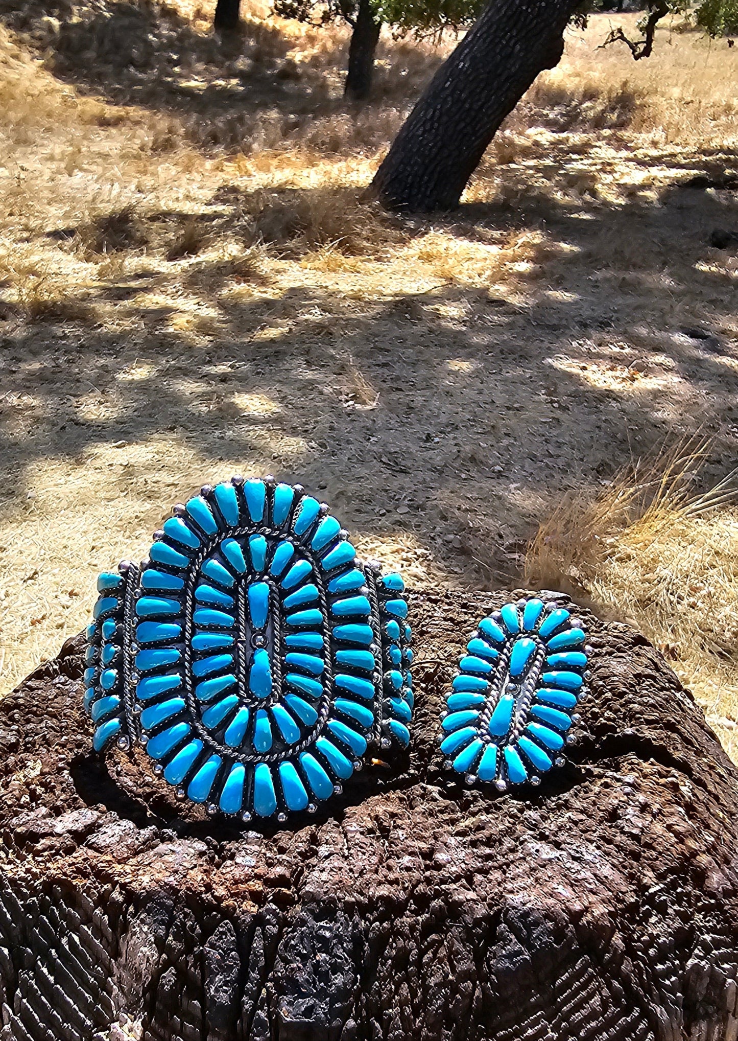 E. Wyaco Zuni Needlepoint Cuff Sterling Silver Native American Vintage