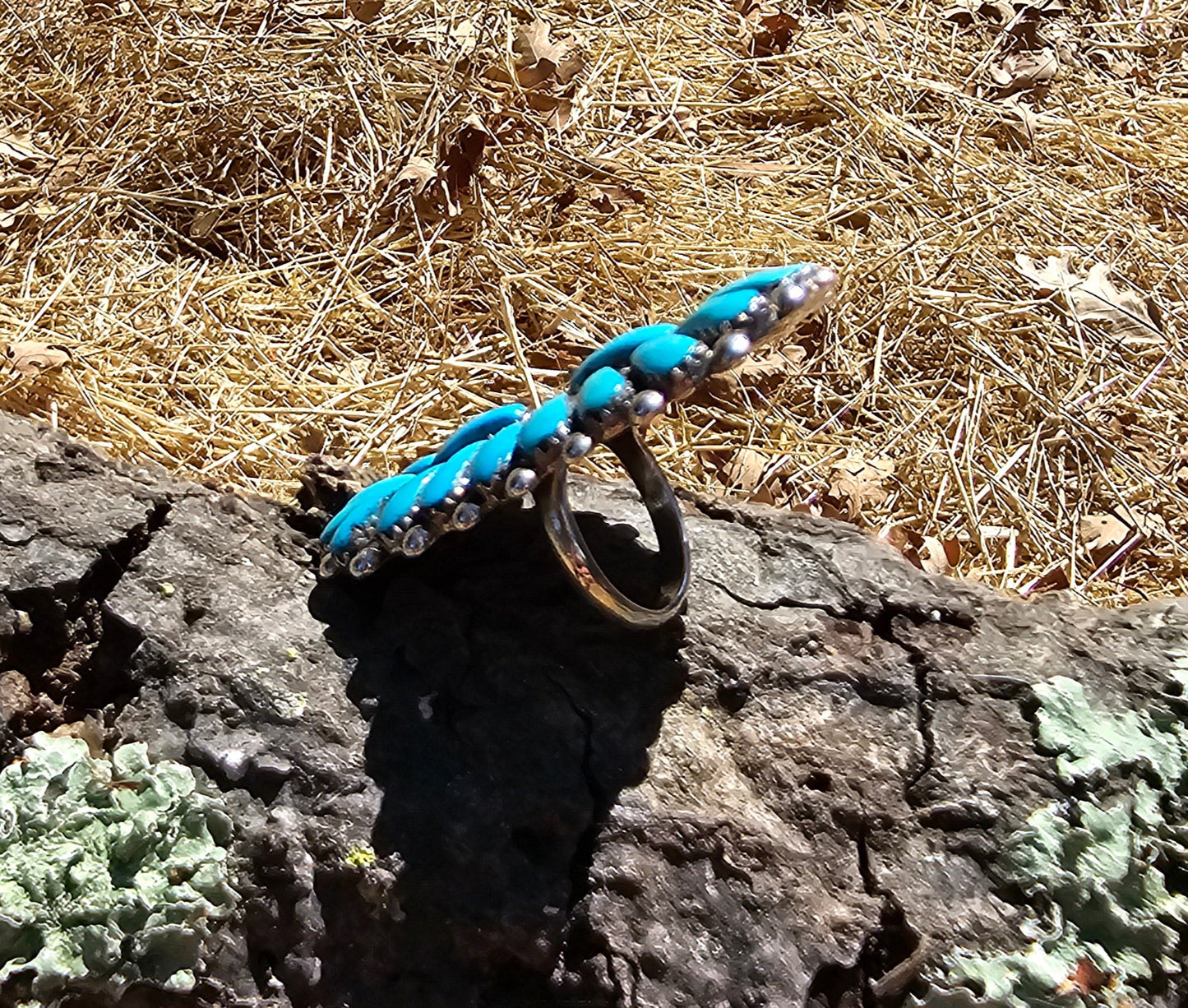 E. Wyaco Zuni Needlepoint Cuff Sterling Silver Native American Vintage