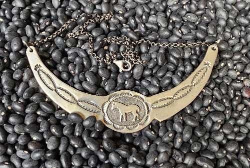 Emerson Kinsel Sterling Silver Horse Necklace Native American Navajo