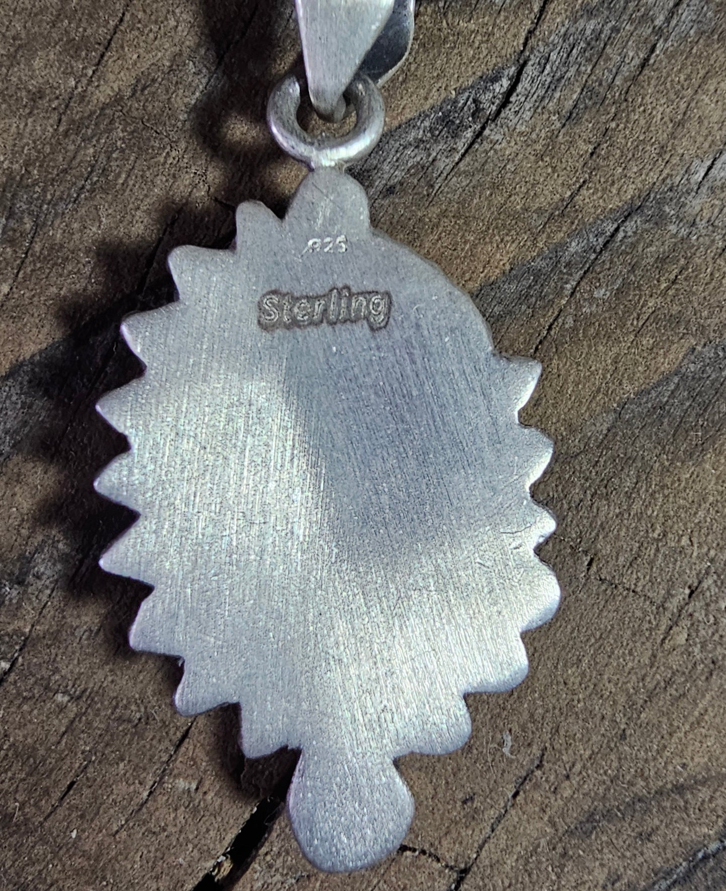 Kingman Turquoise Pendant set in Sterling Silver