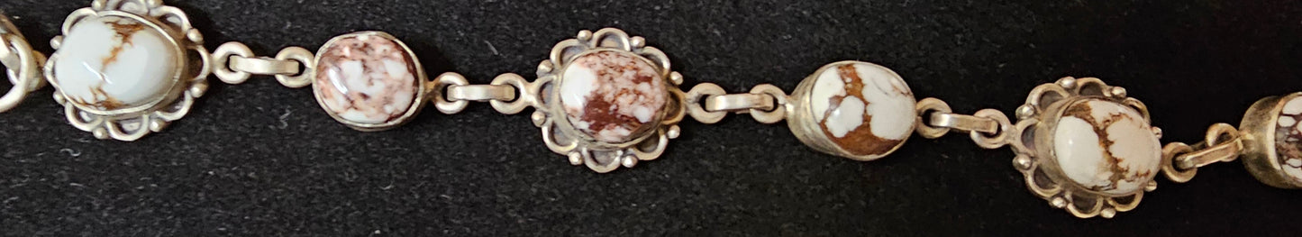 Wild Horse & Sterling Silver Bracelet