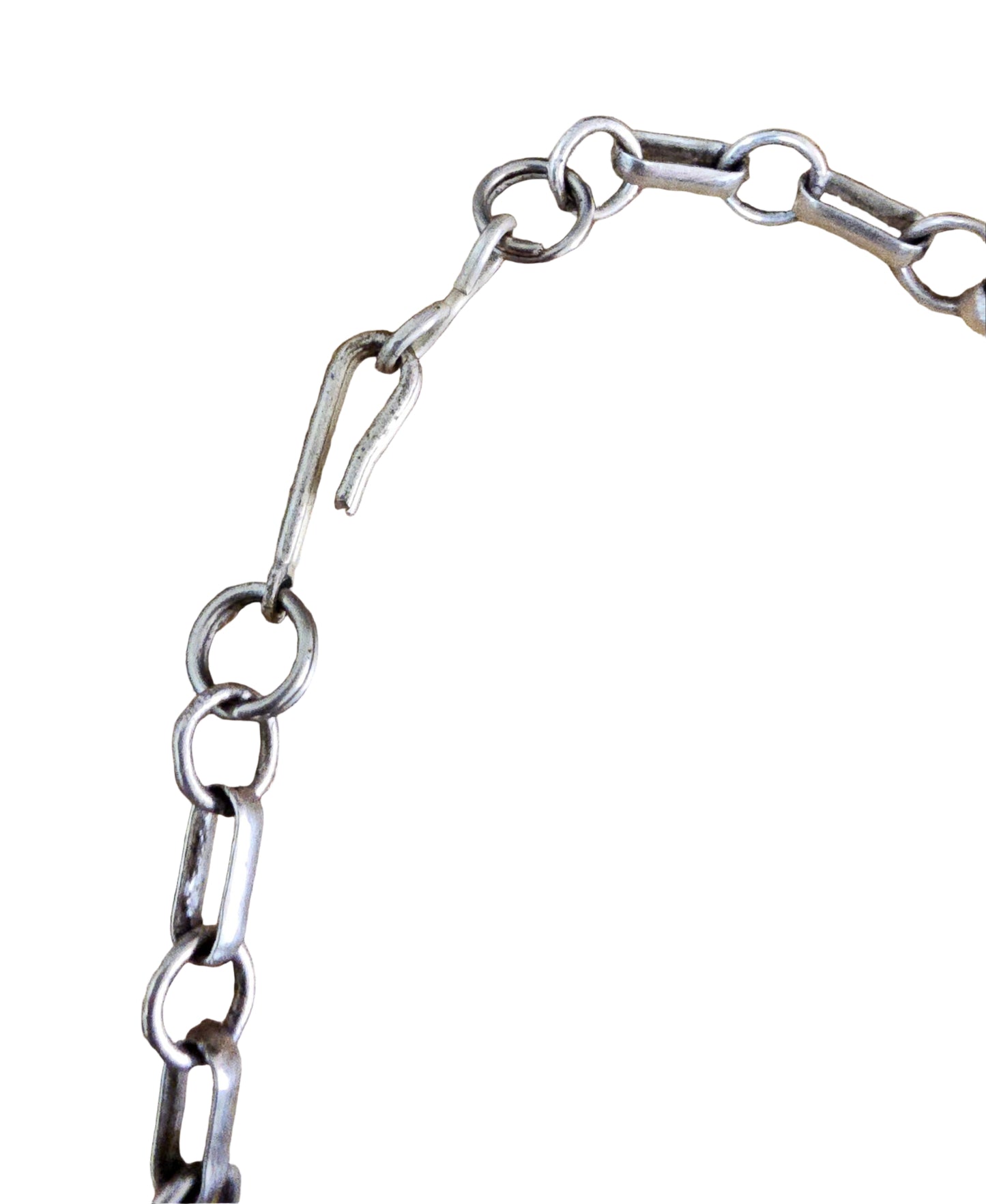 Vintage Zuni Necklace Sterling Silver Native American Petit Point W/Matching Earrings Rare