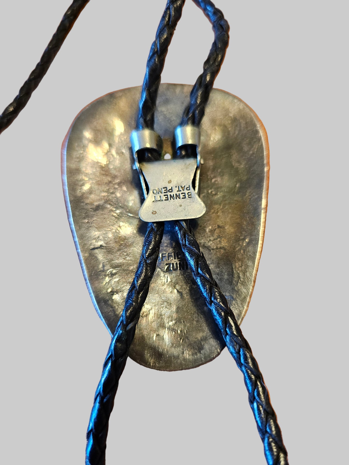 Effie Calavaza Zuni Bolo Tie Sterling Vintage RARE 110 Grams