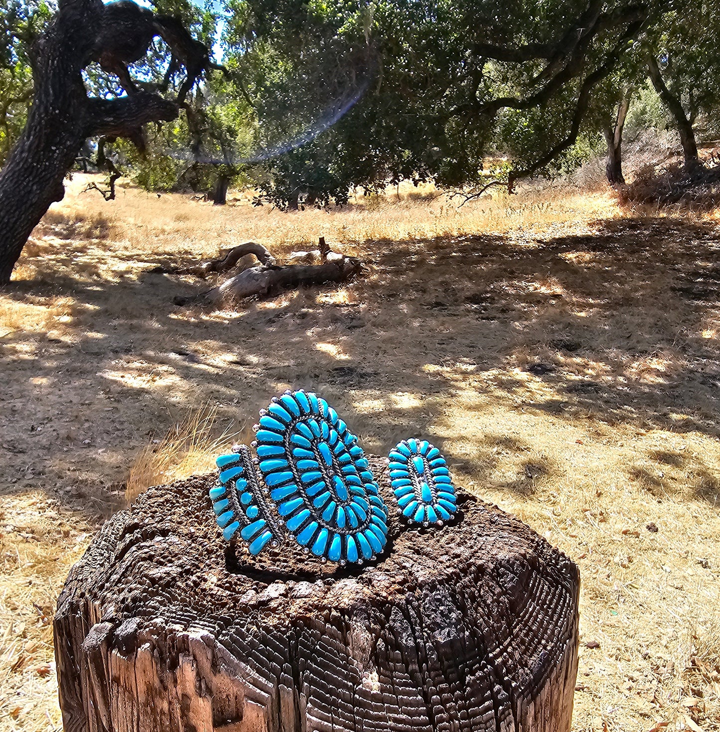 E. Wyaco Zuni Needlepoint Cuff Sterling Silver Native American Vintage