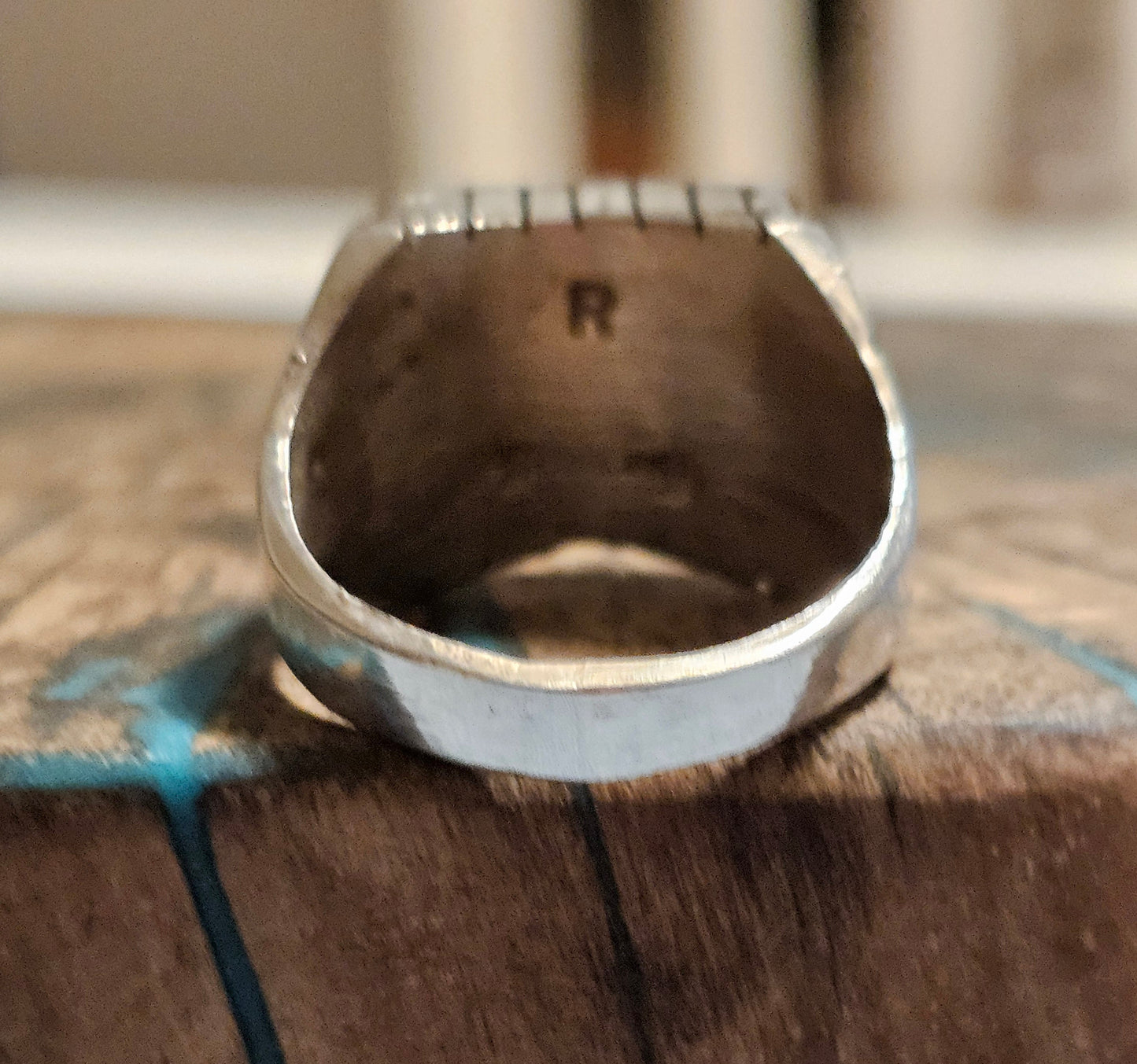 Trevor Jack Sterling Silver Ring Size 9.5 Navajo Kingman Turquoise Rare