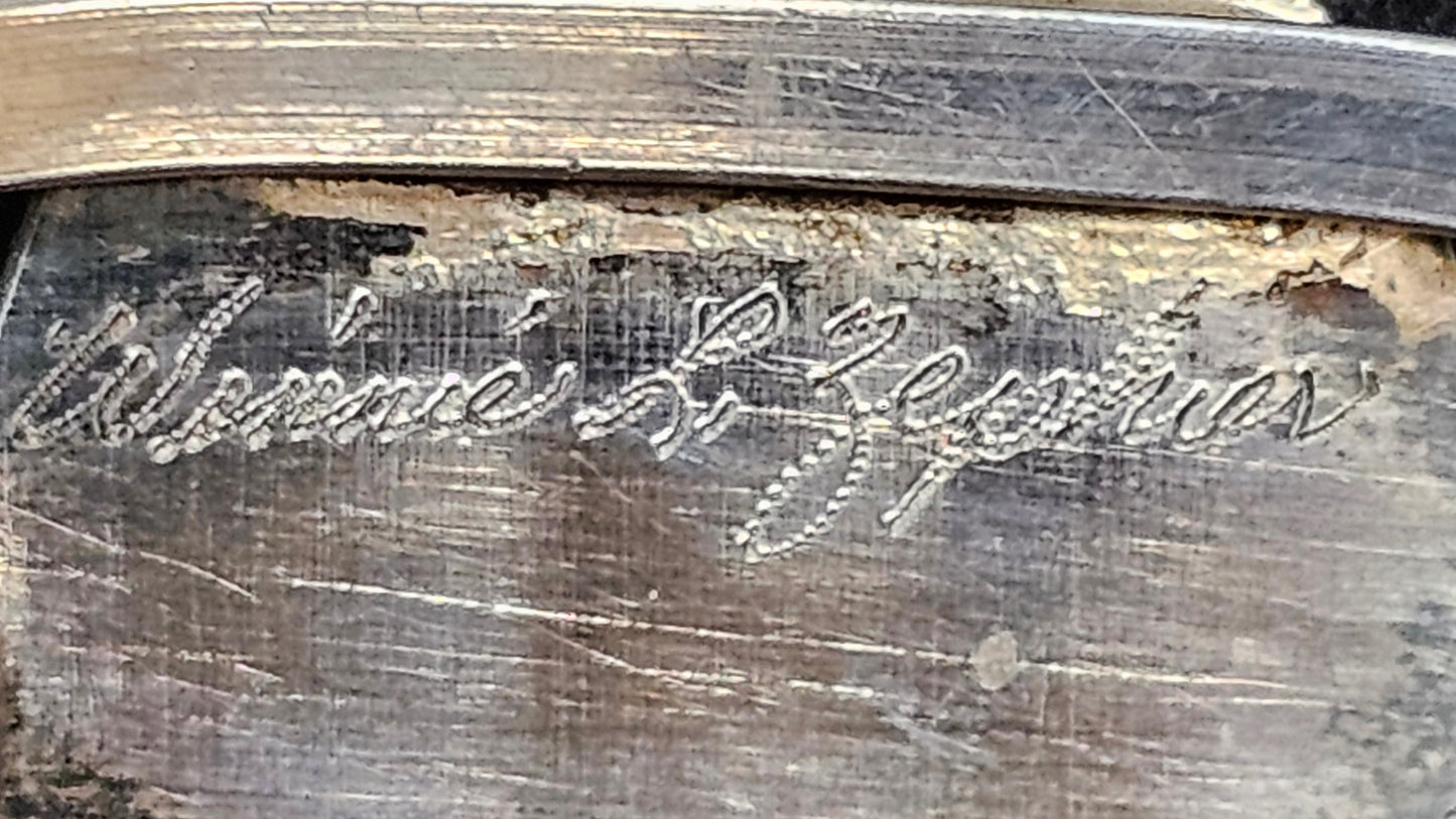 Zuni Mother of Pearl Cuff Signed Winnie L. Zephier