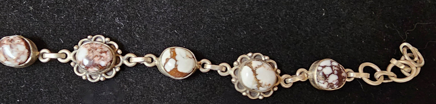 Wild Horse & Sterling Silver Bracelet