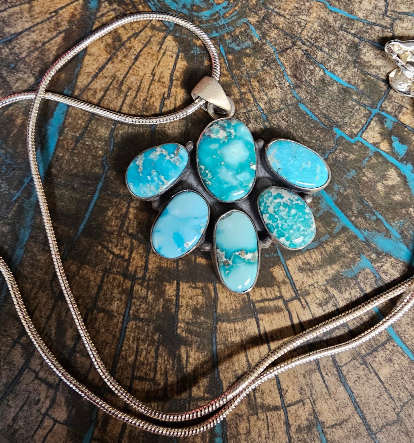 White Water Turquoise Pendant