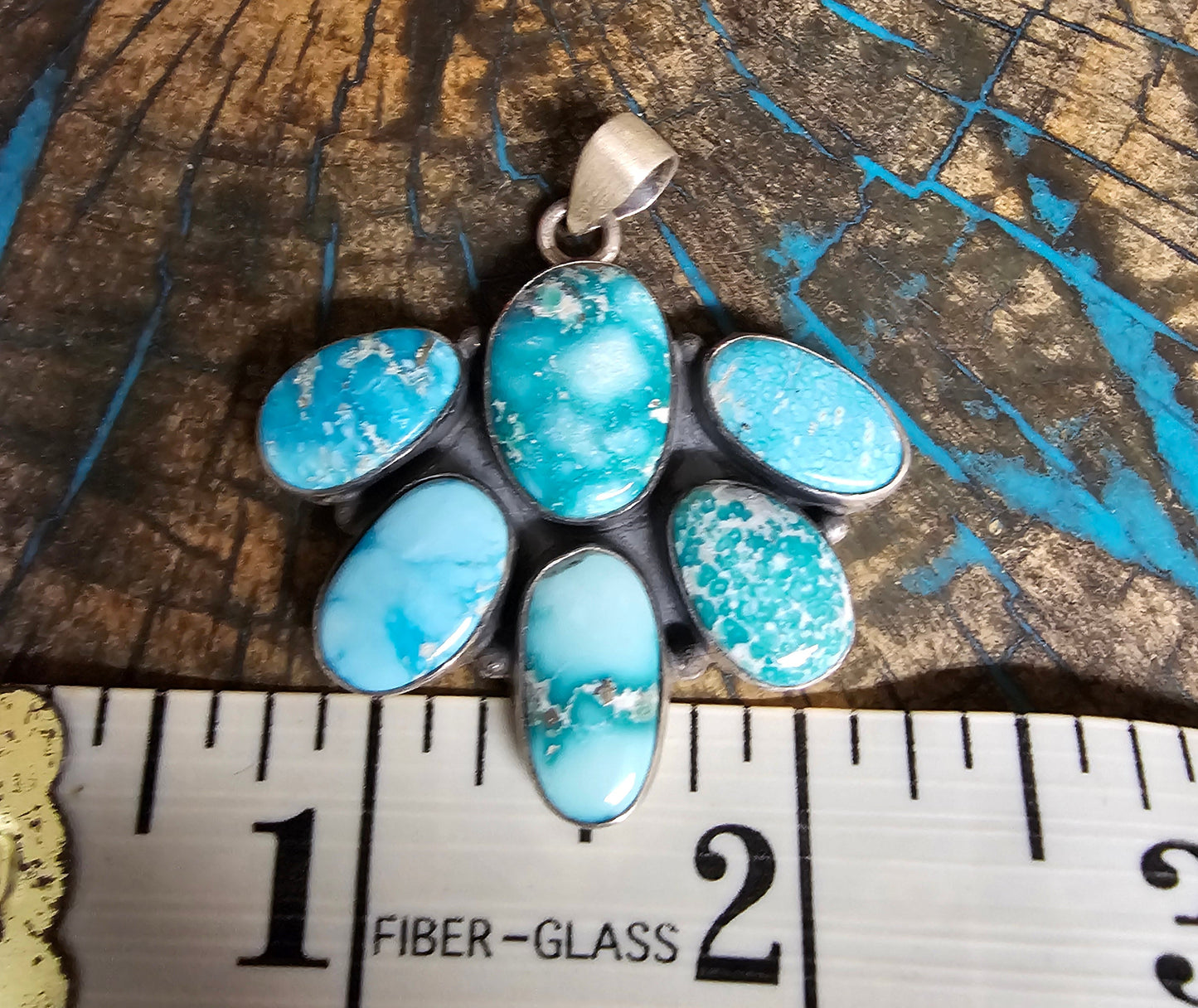 White Water Turquoise Pendant