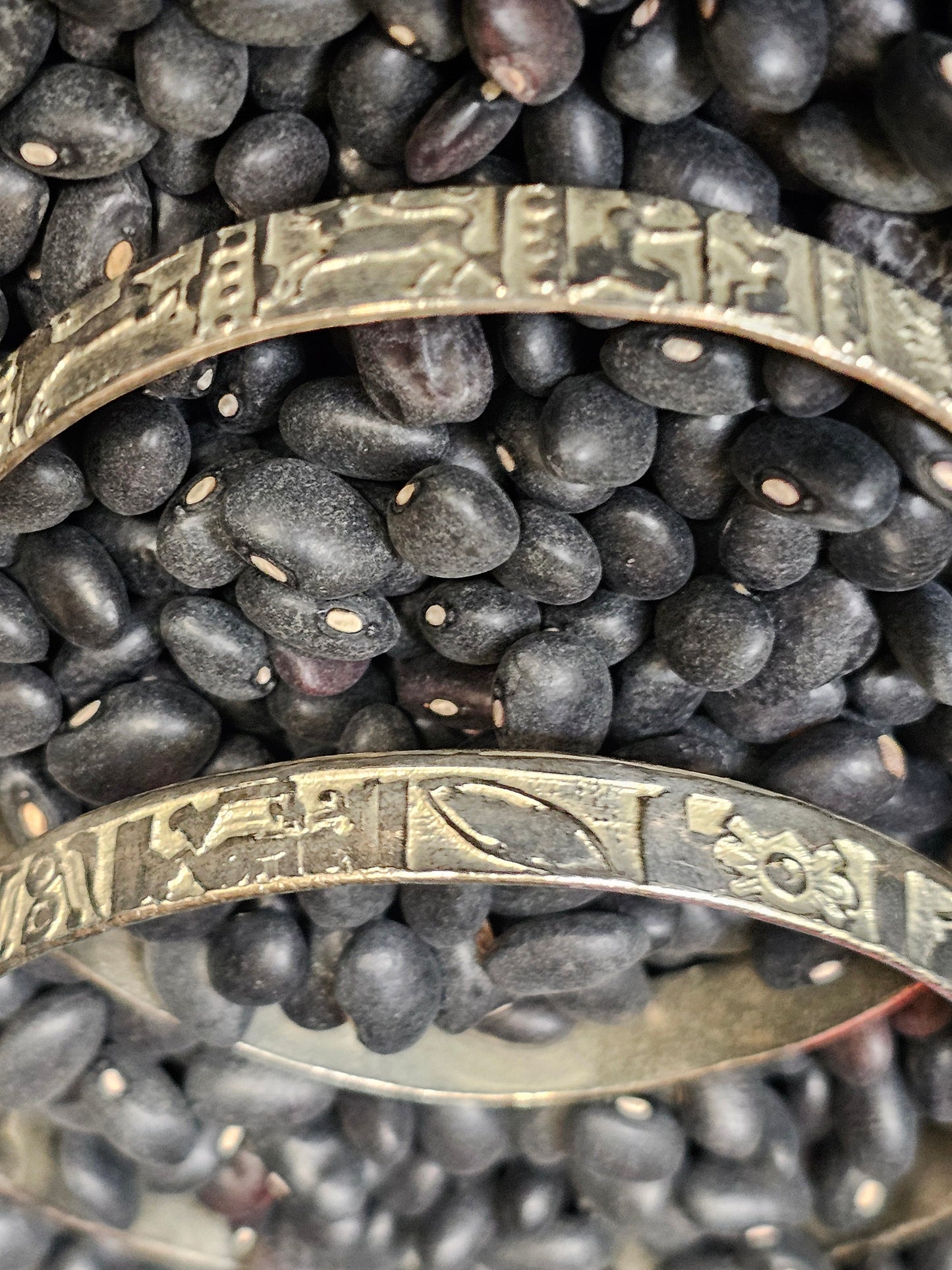 Story Teller Bracelets Set of Two Sterling SIlver Taxaco 925 Southwestern Mexico Vintage