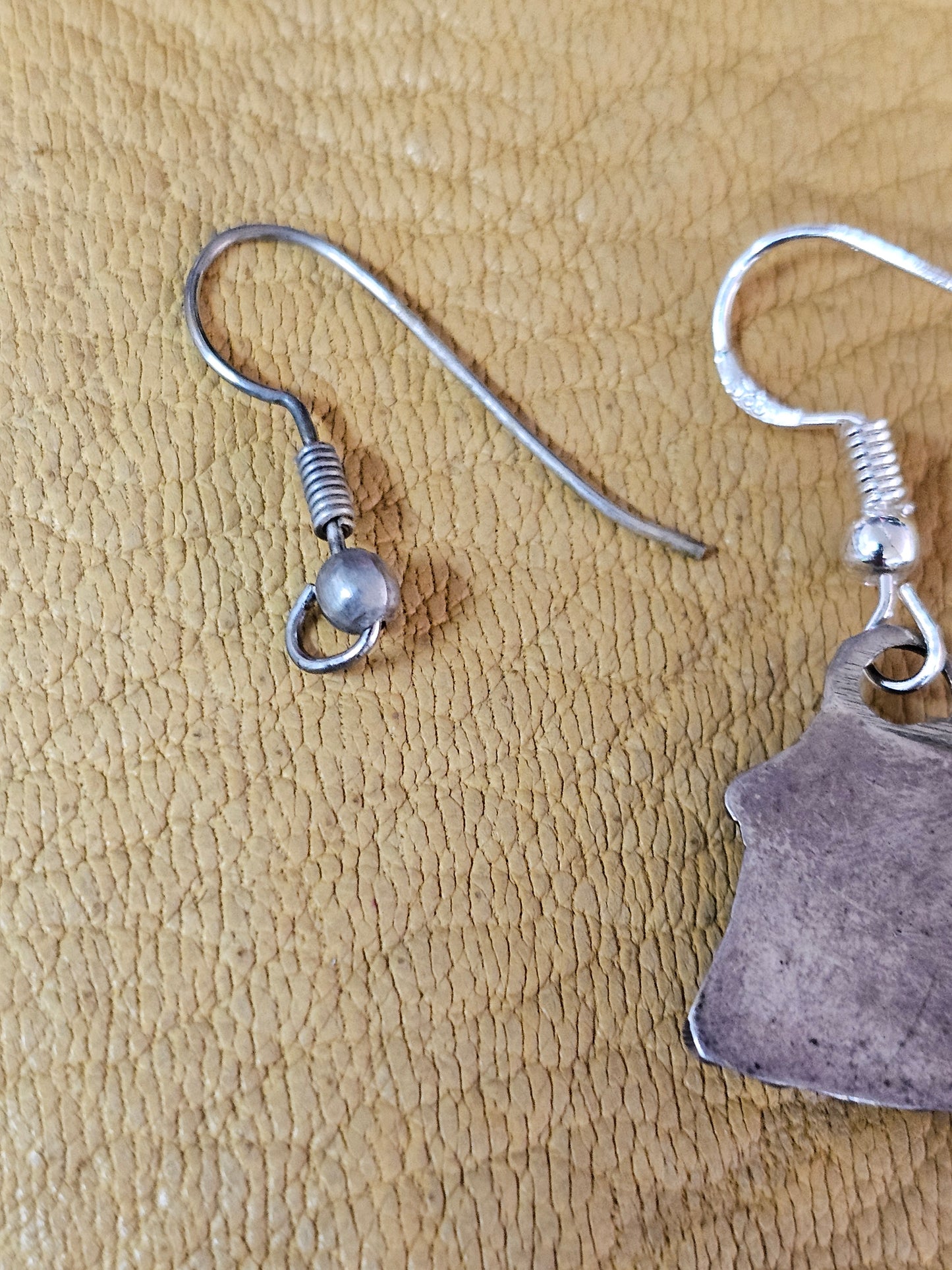 Vintage Zuni Necklace Sterling Silver Native American Petit Point W/Matching Earrings Rare