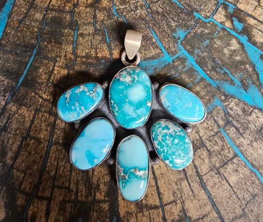 White Water Turquoise Pendant