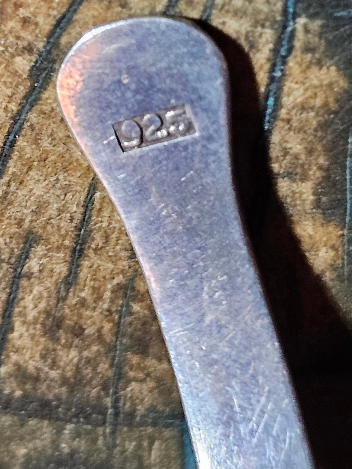 Vintage Native American Onyx and Sterling Silver Cuff Navajo