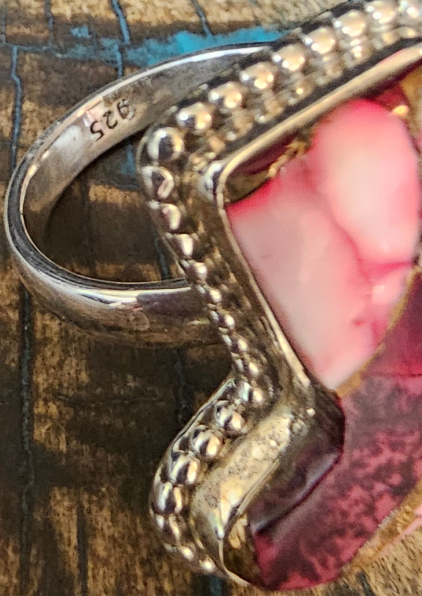 Red Dahlia Ring Size 7 Sterling Silver Boot